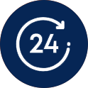 24 clock icon