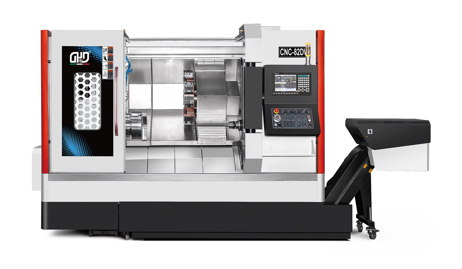 Dual-spindle CNC turning center shown as an RFQ planning example