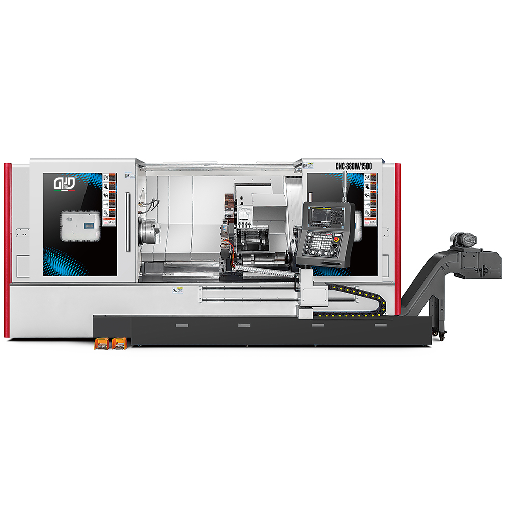 1500/2000/3000mm cutting length 12 stations with tailstock cnc turning lathe center
